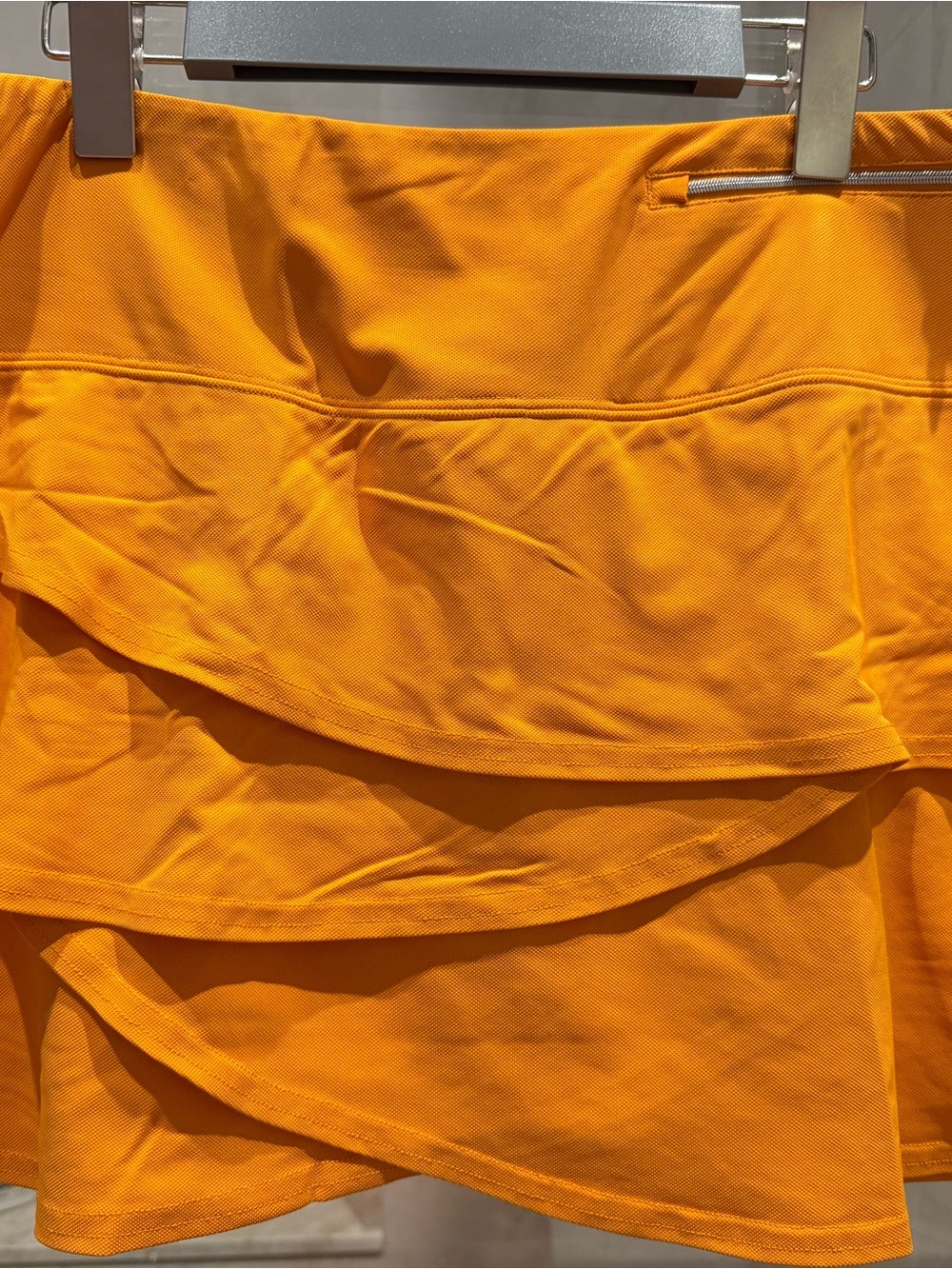 Tiered Ruffle Skort in Vibrant Orange